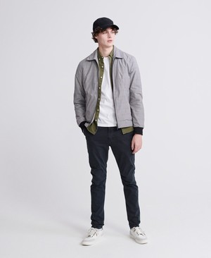 Superdry Classic Twill Lite Férfi Hosszú Ujjú Ing Khaki | AOEQG2406